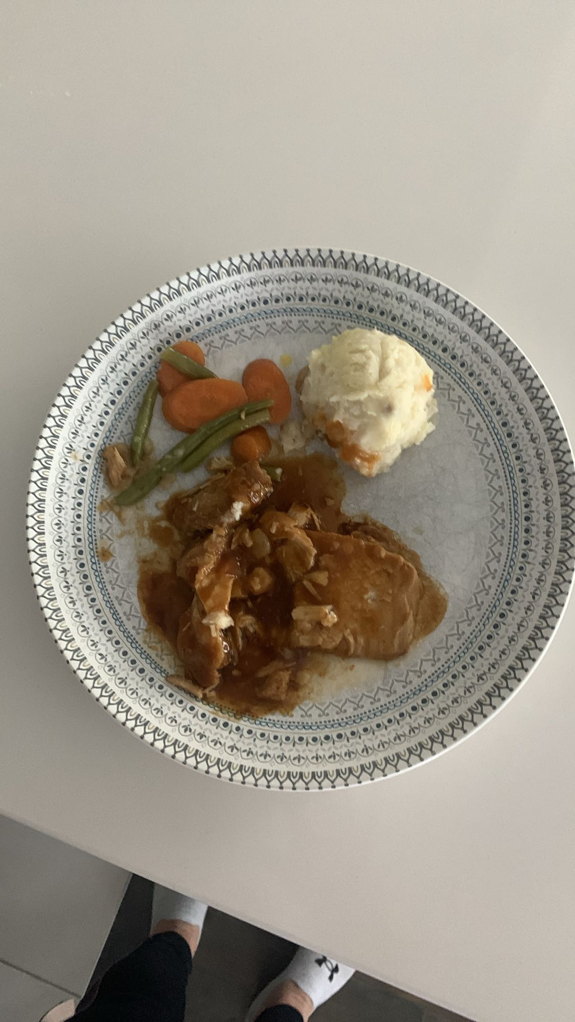 Poulet purée légumes