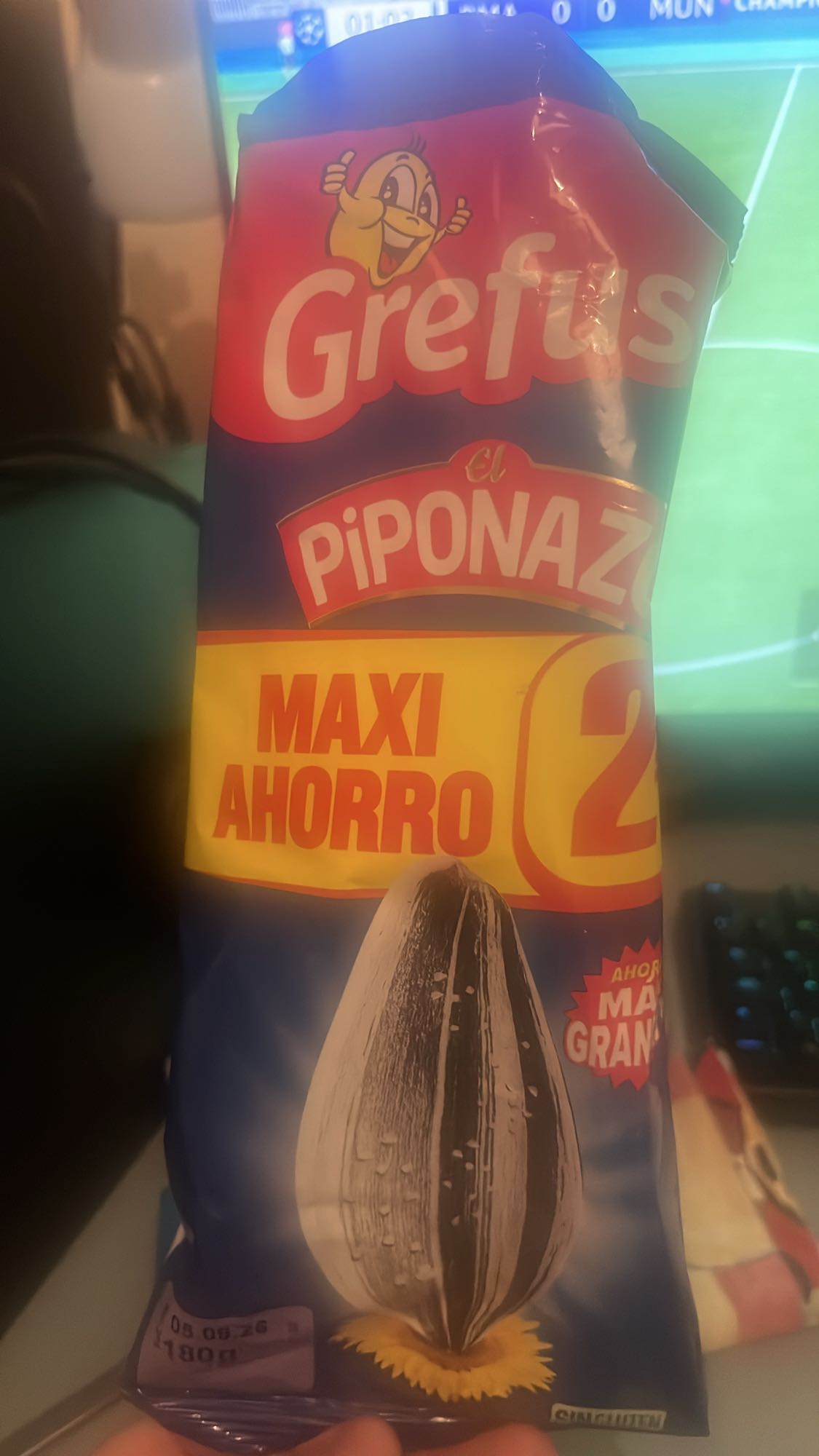 Pipas peladas saladas
