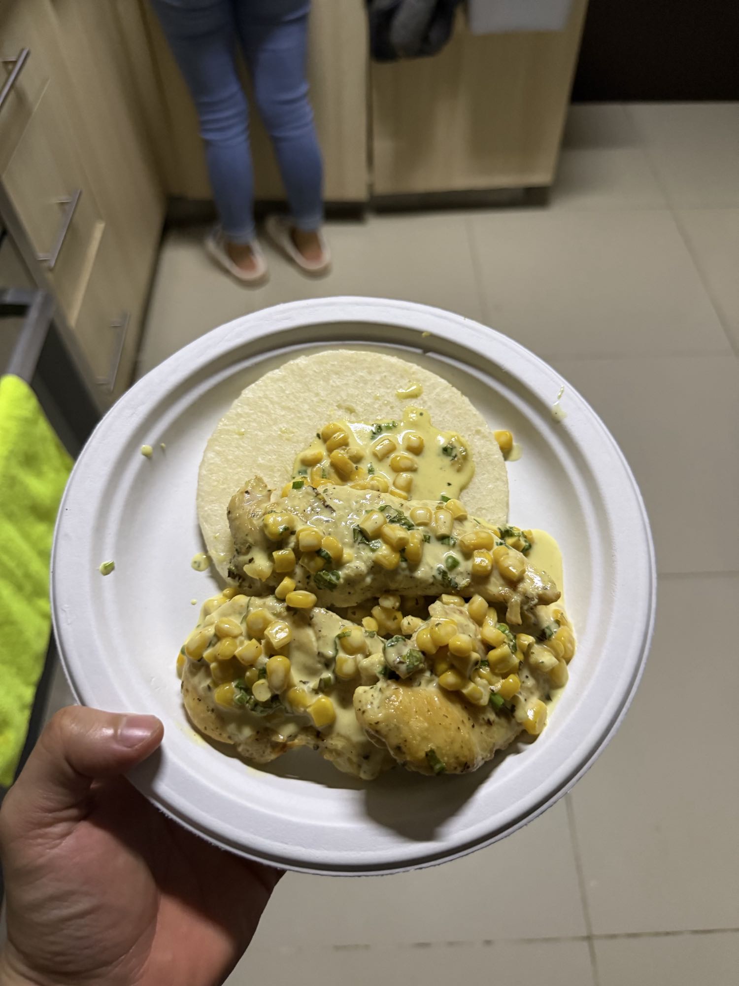 pollo cremoso con elote