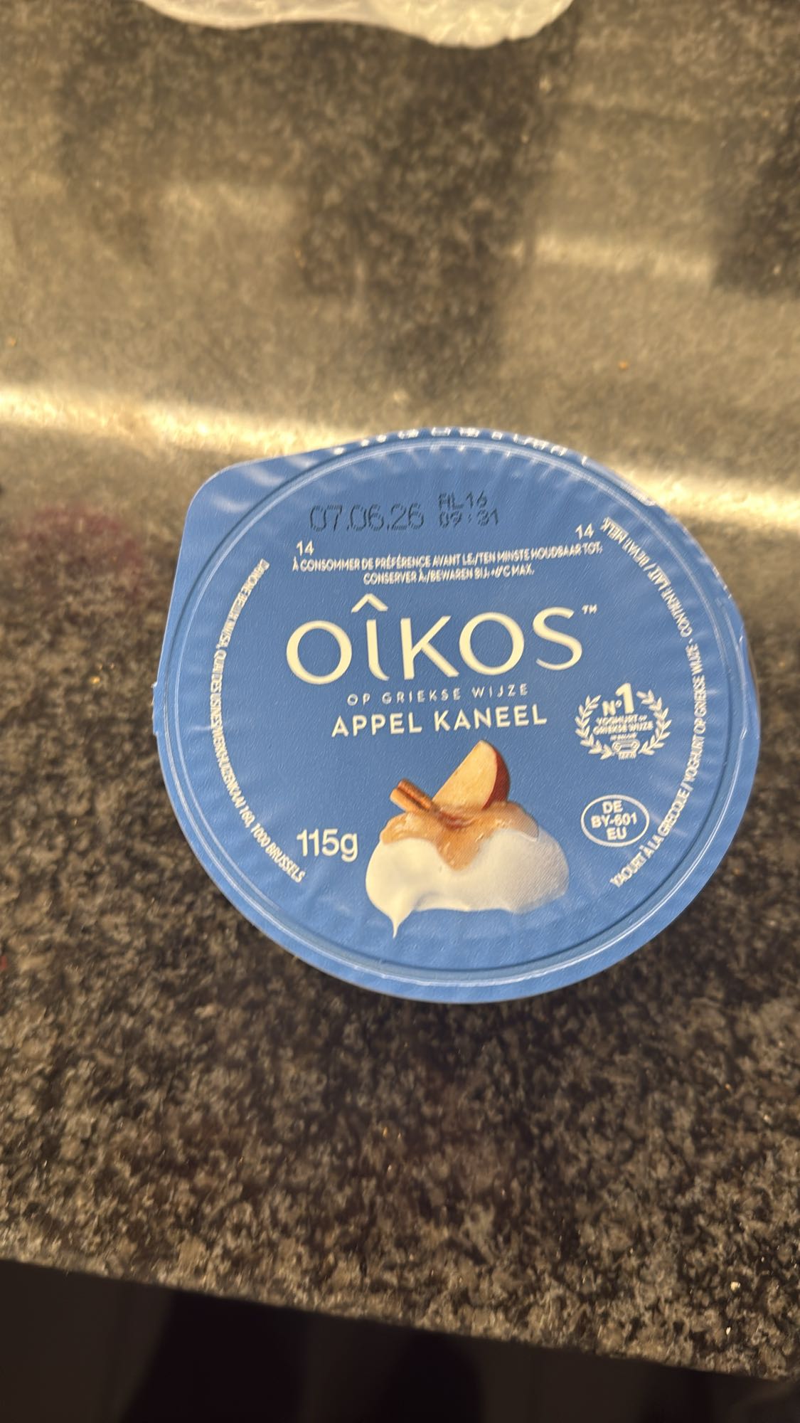 Griekse yoghurt appel
