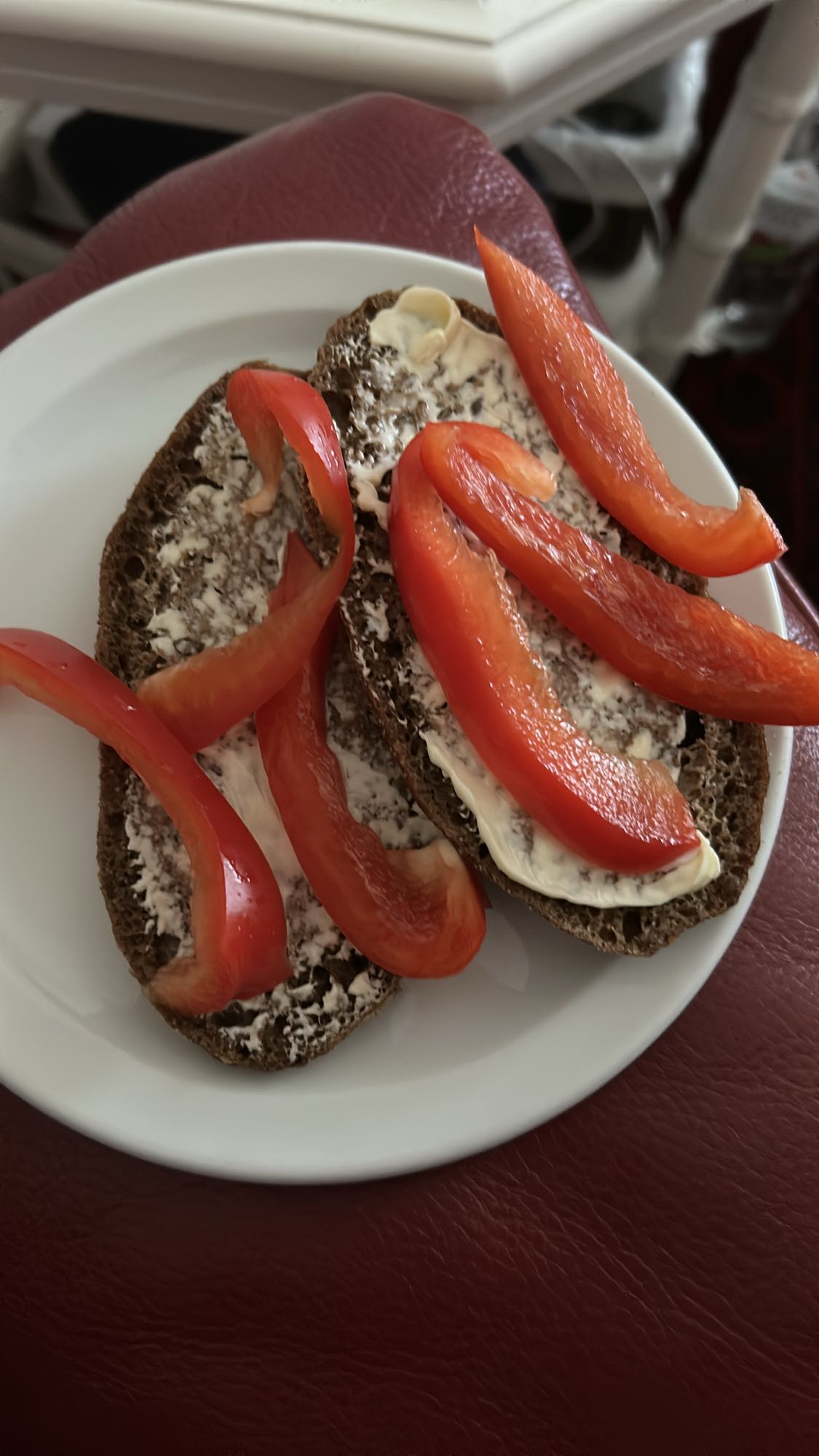 Smörgås med paprika