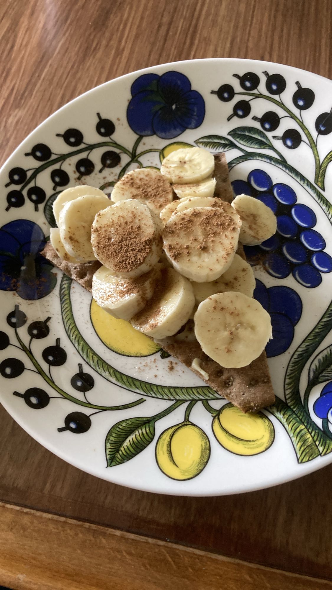 Knäckebröd med banan