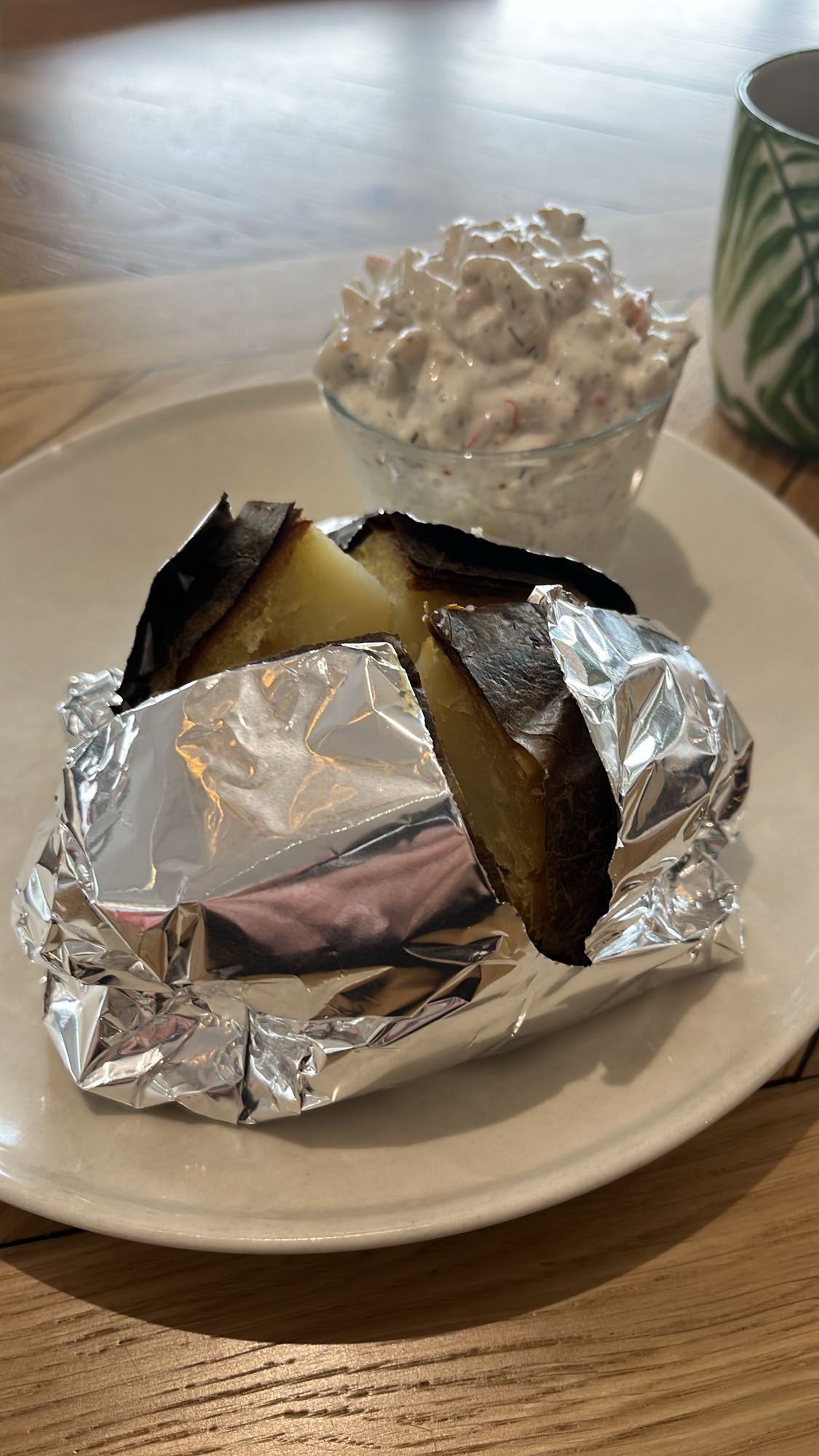 Bakad potatis med röra