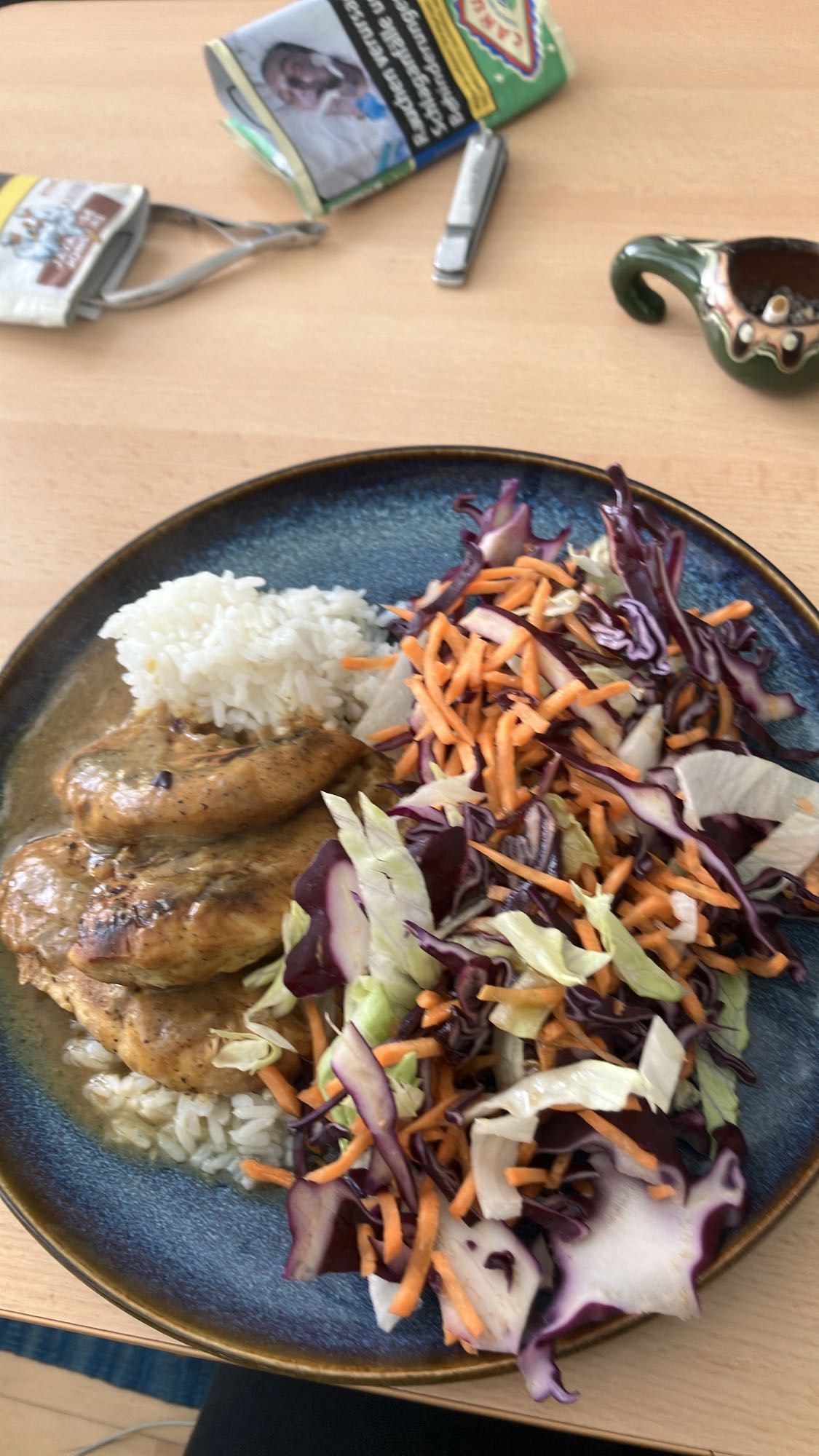 Arroz com salsicha