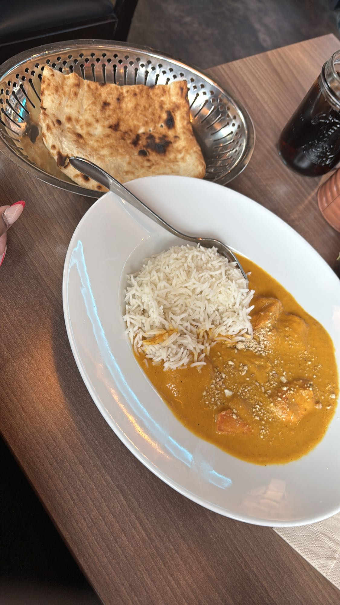 Kycklingcurry med naan