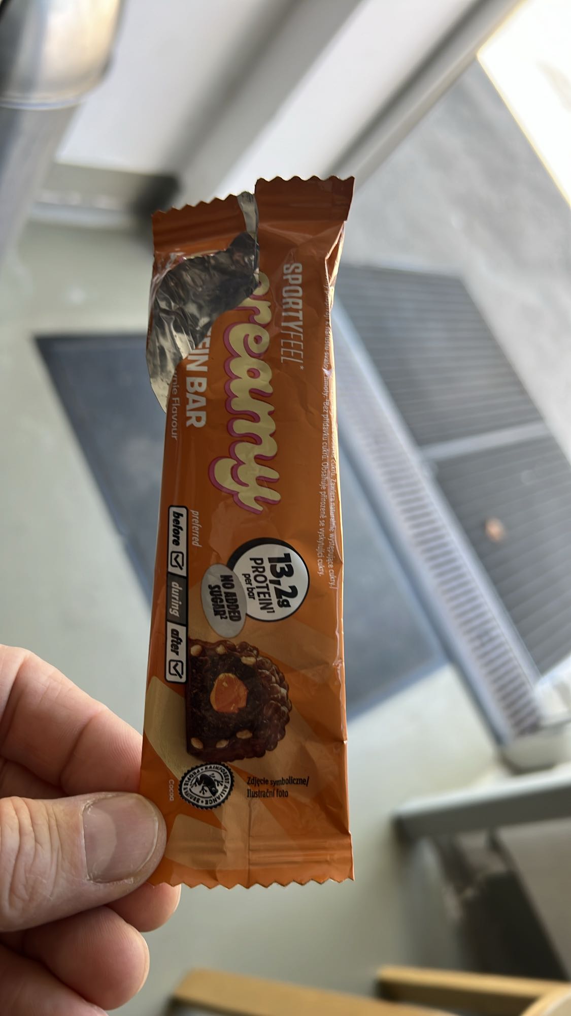 Baton proteinowy brownie