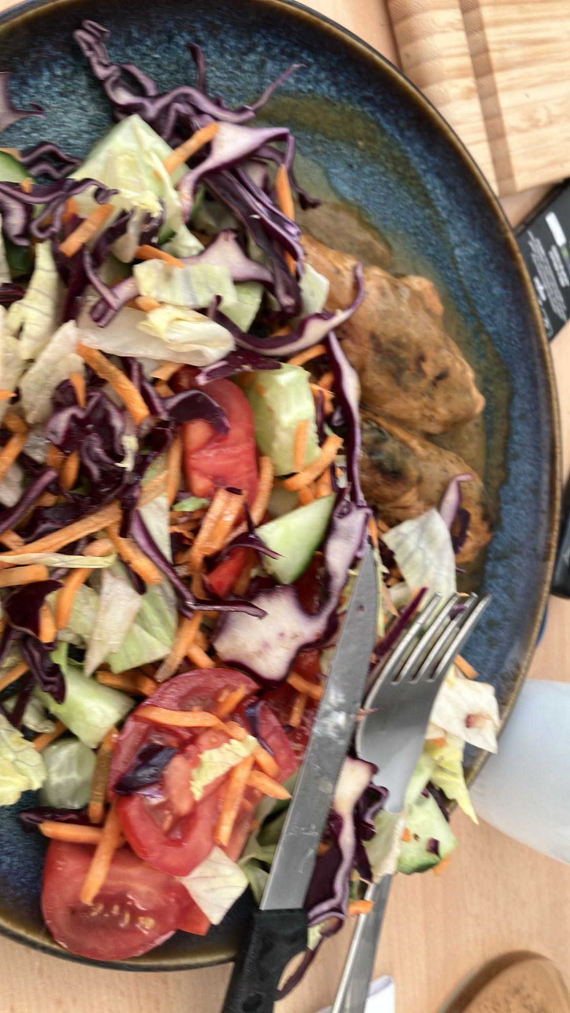 Salada com frango