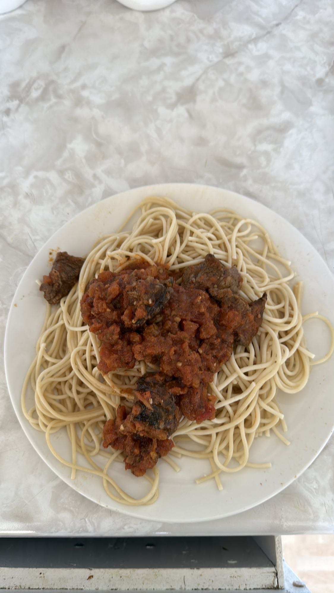 Spaghetti sauce tomate