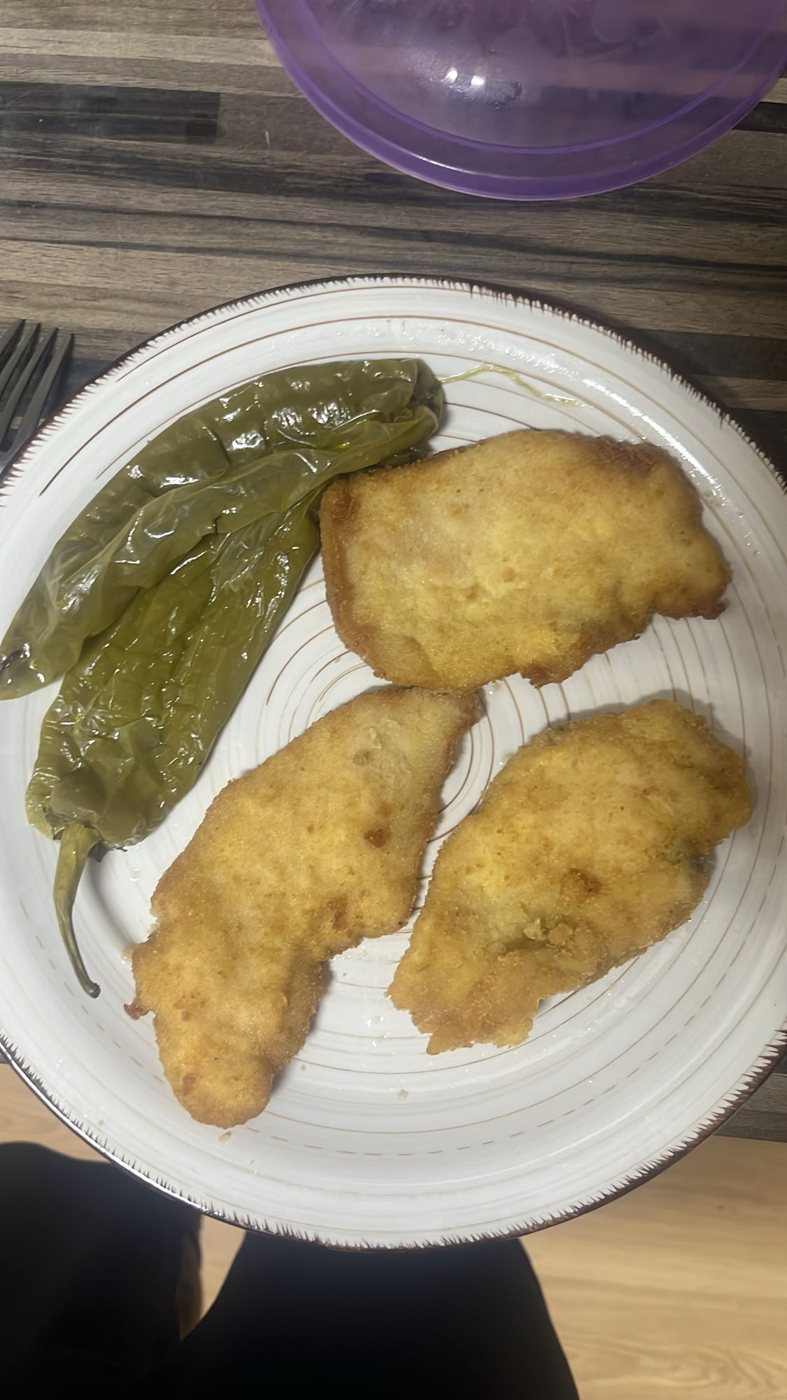 pollo empanizado con chile