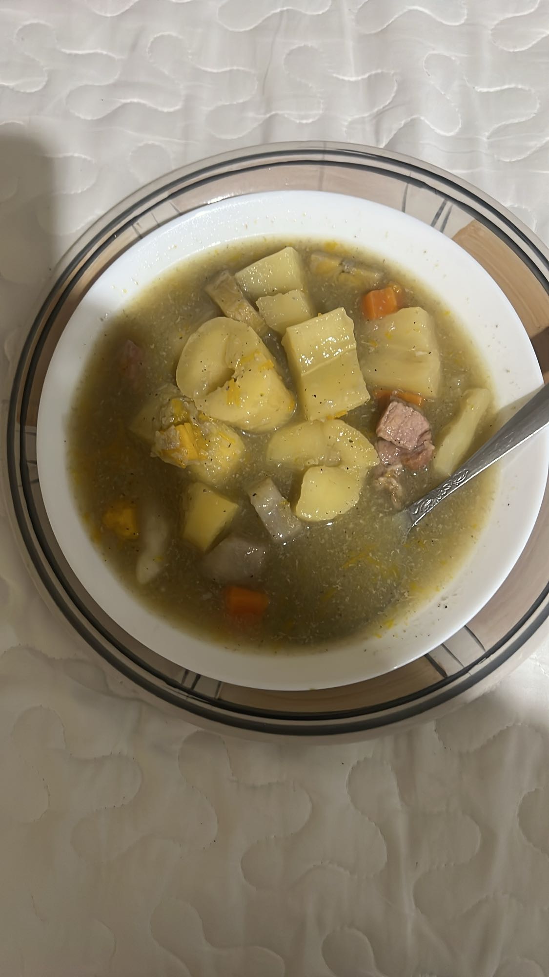 sopa de papa con carne