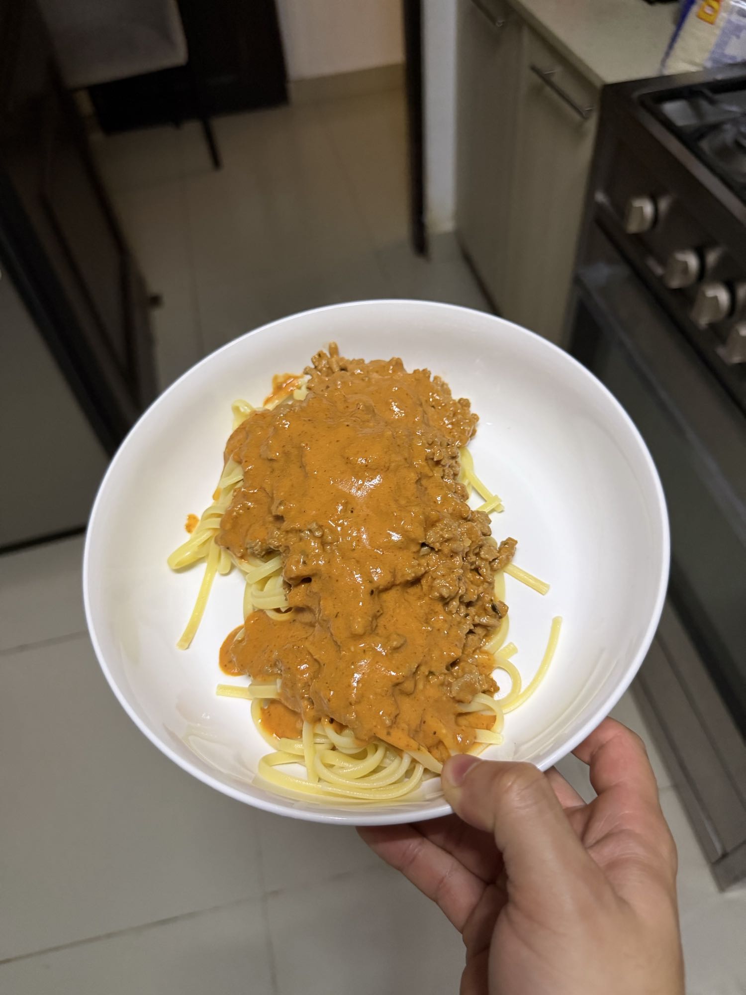 espagueti con carne