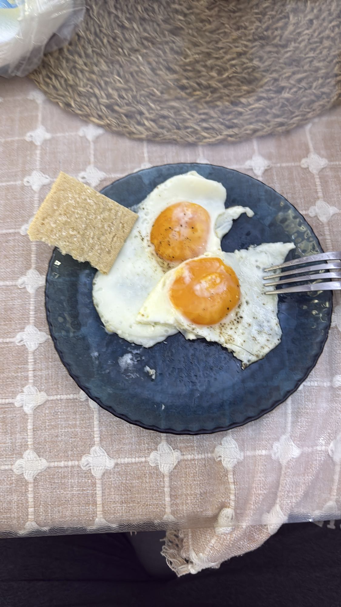 Яичница с хлебцем
