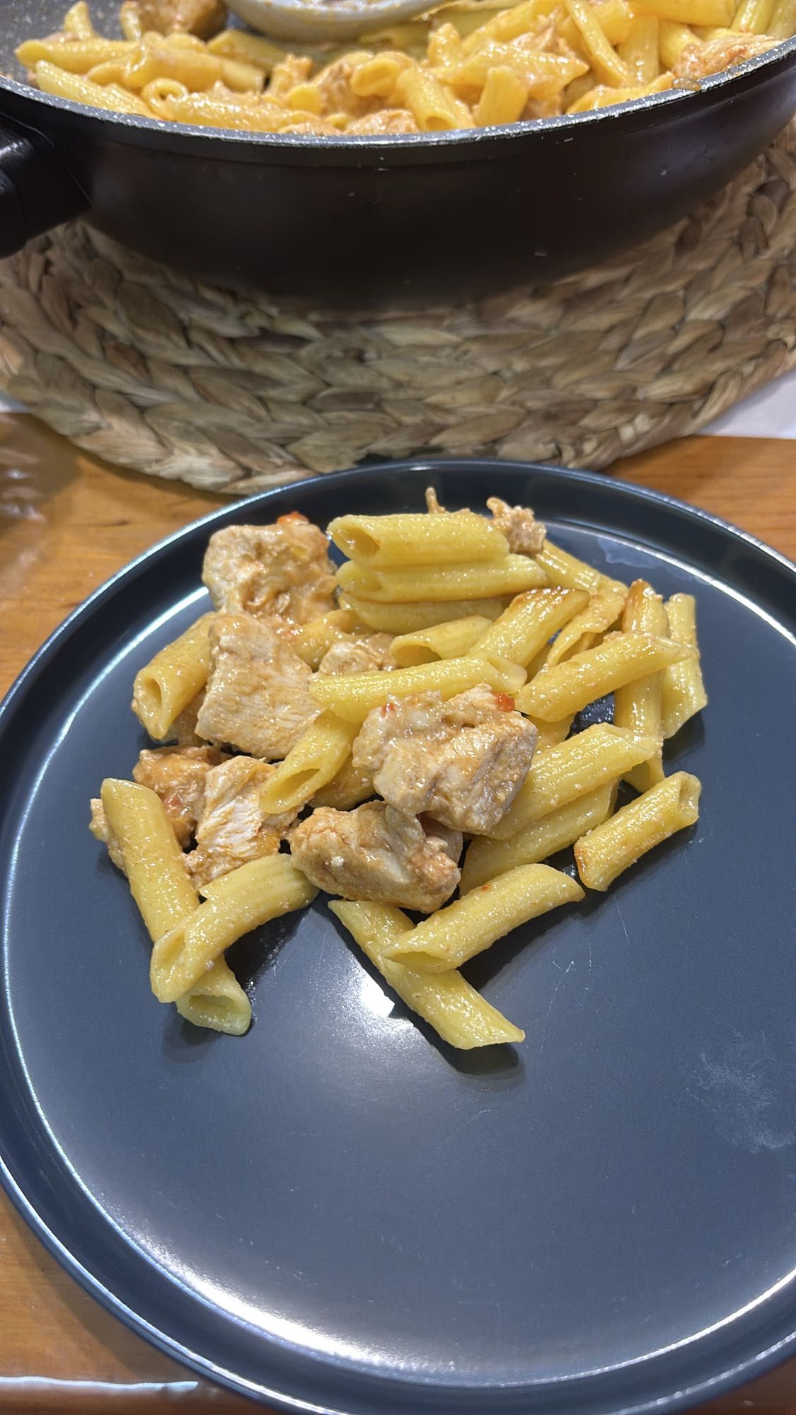 Csirkés tejszínes penne