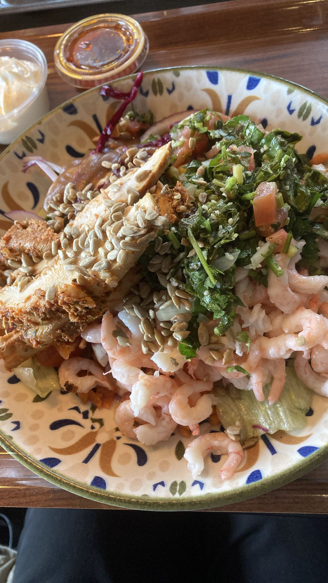 Räksallad med kyckling