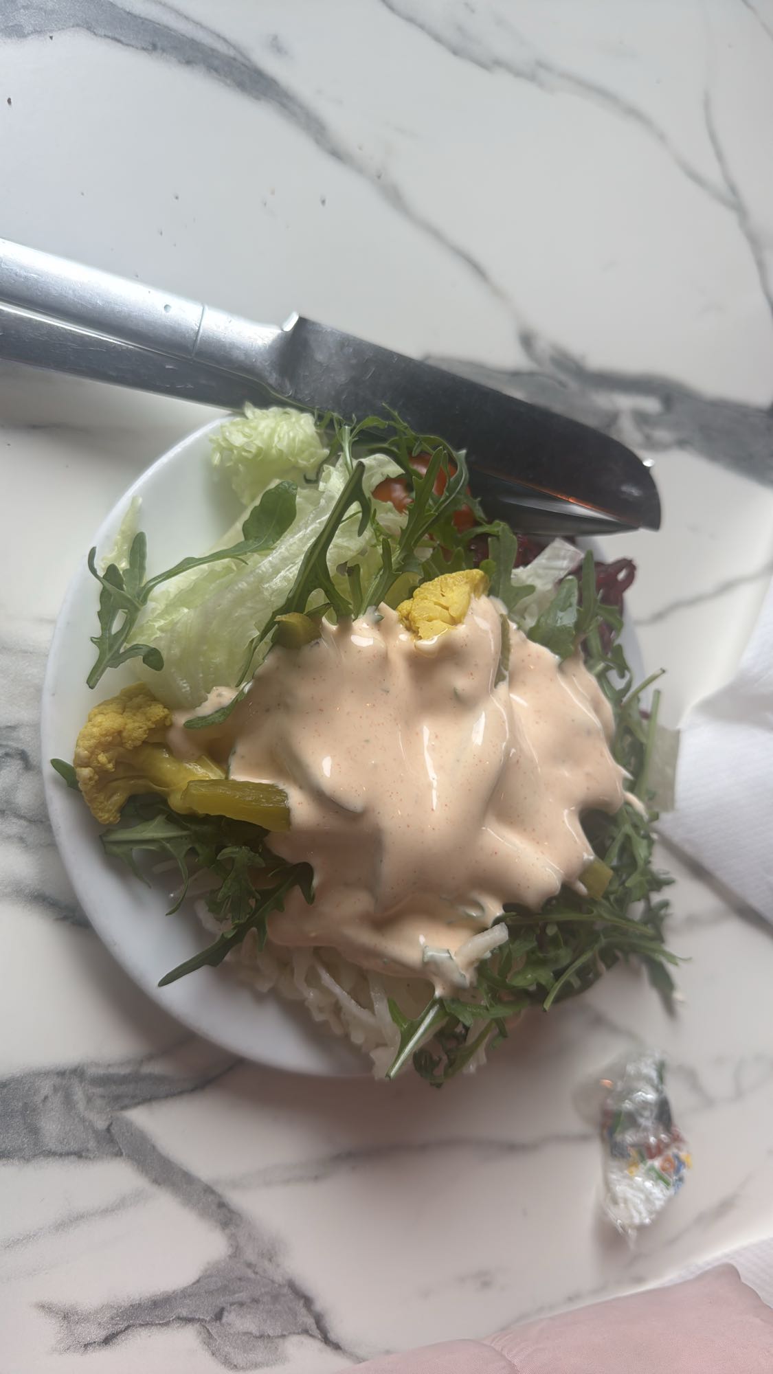 Sallad med dressing