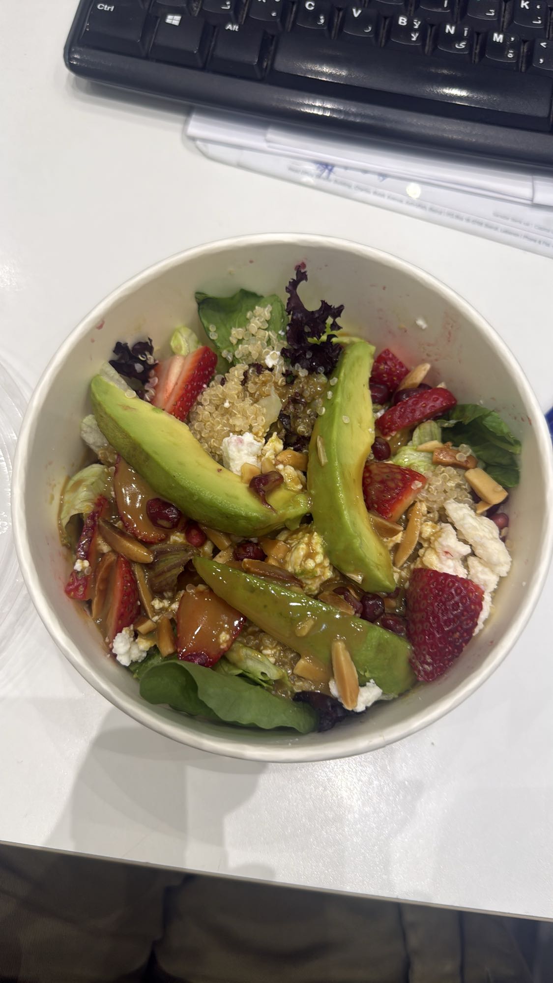 Half Avocado Quinoa Salad