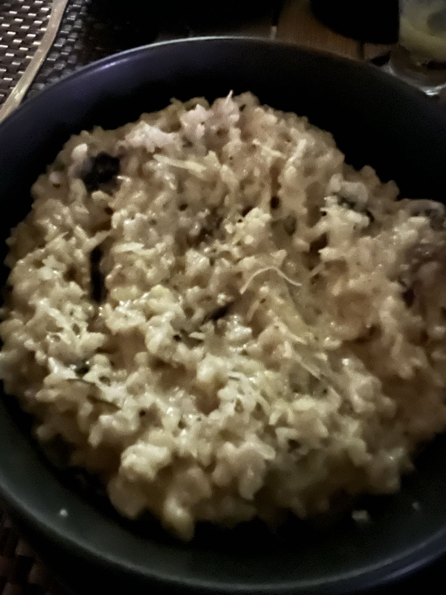 Mushroom Cheese Risotto