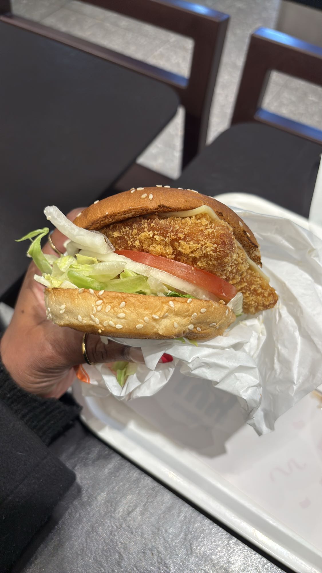 Panerad kycklingburgare