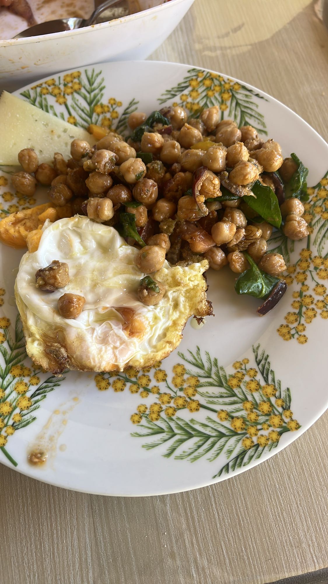 garbanzos con huevo