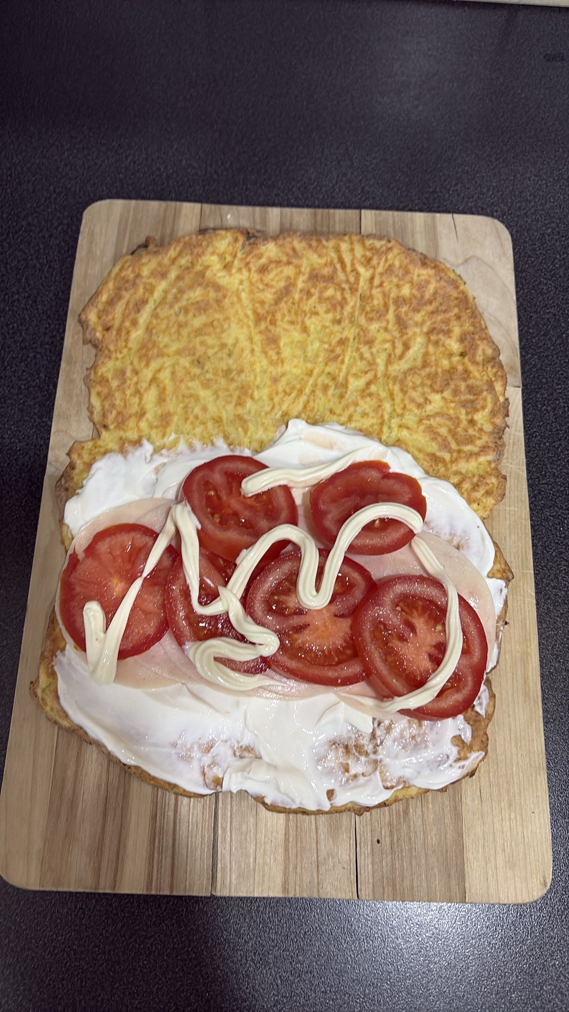 Potetlompe med pålegg