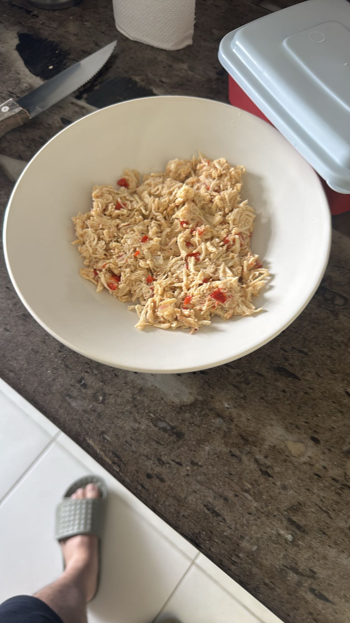 frango desfiado com pimenta