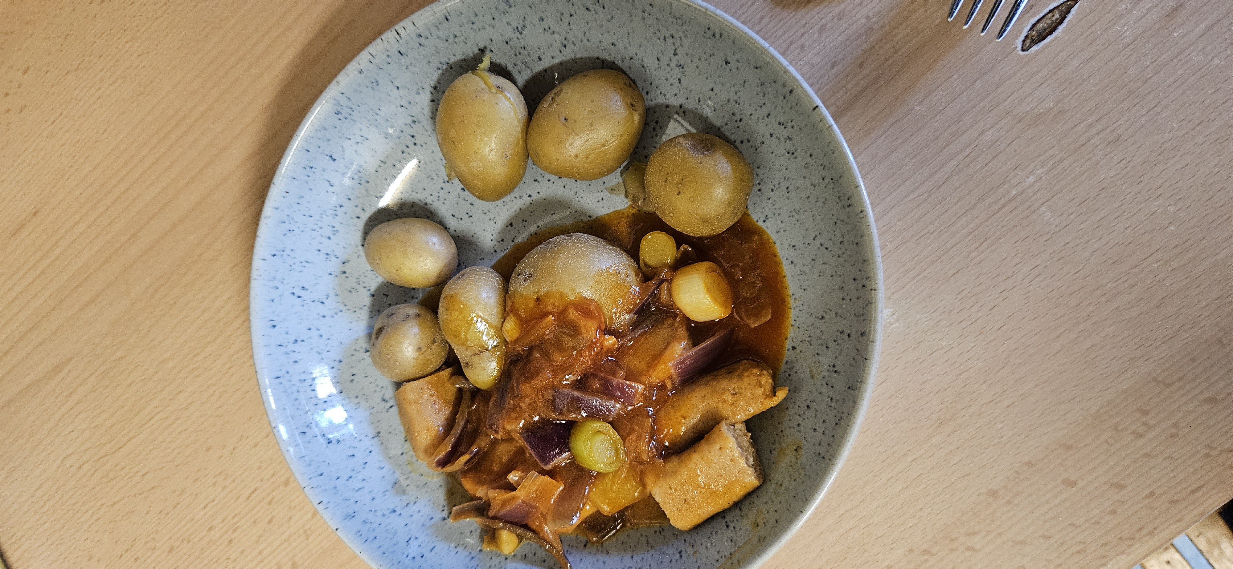 Potato Vegetarian Sausage Stew