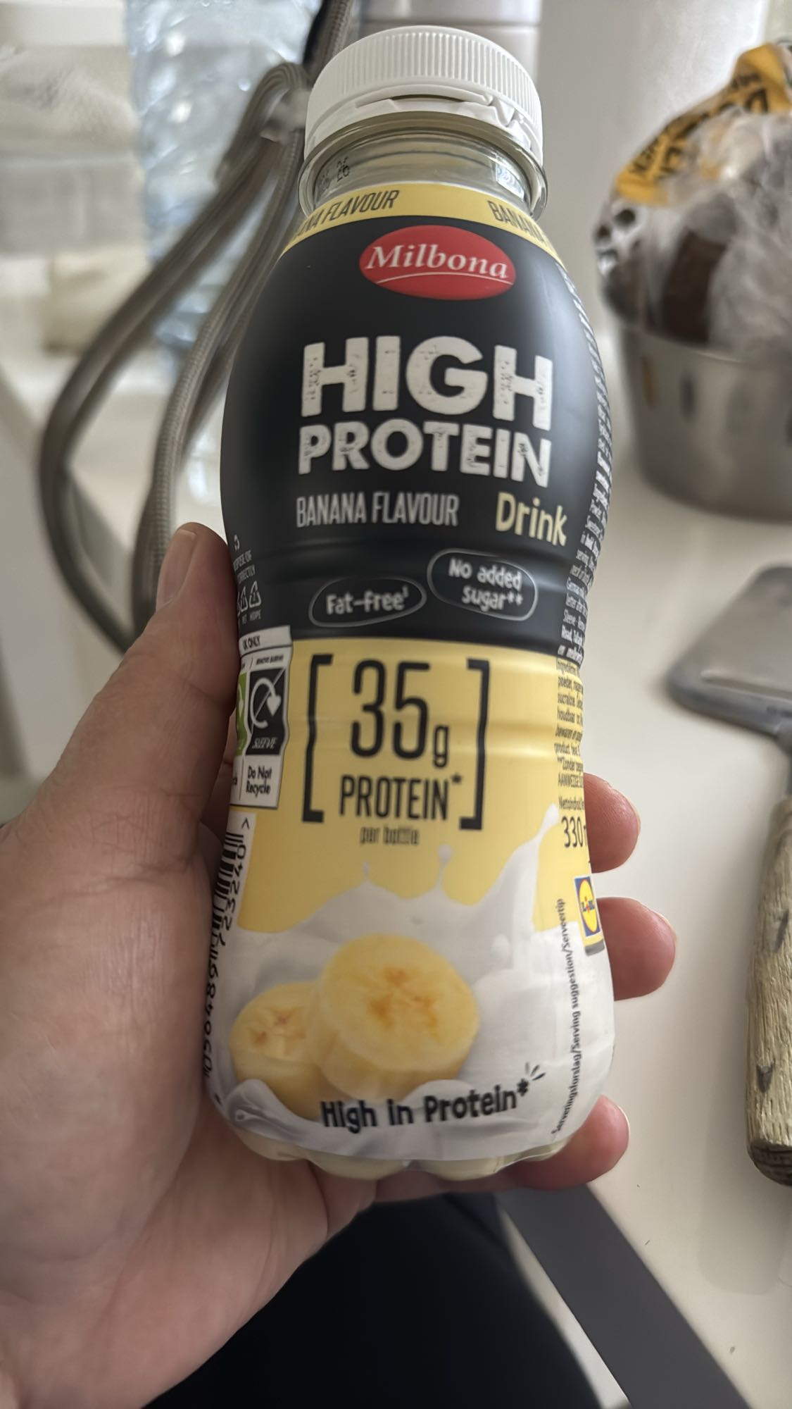 Banaan proteïnedrank