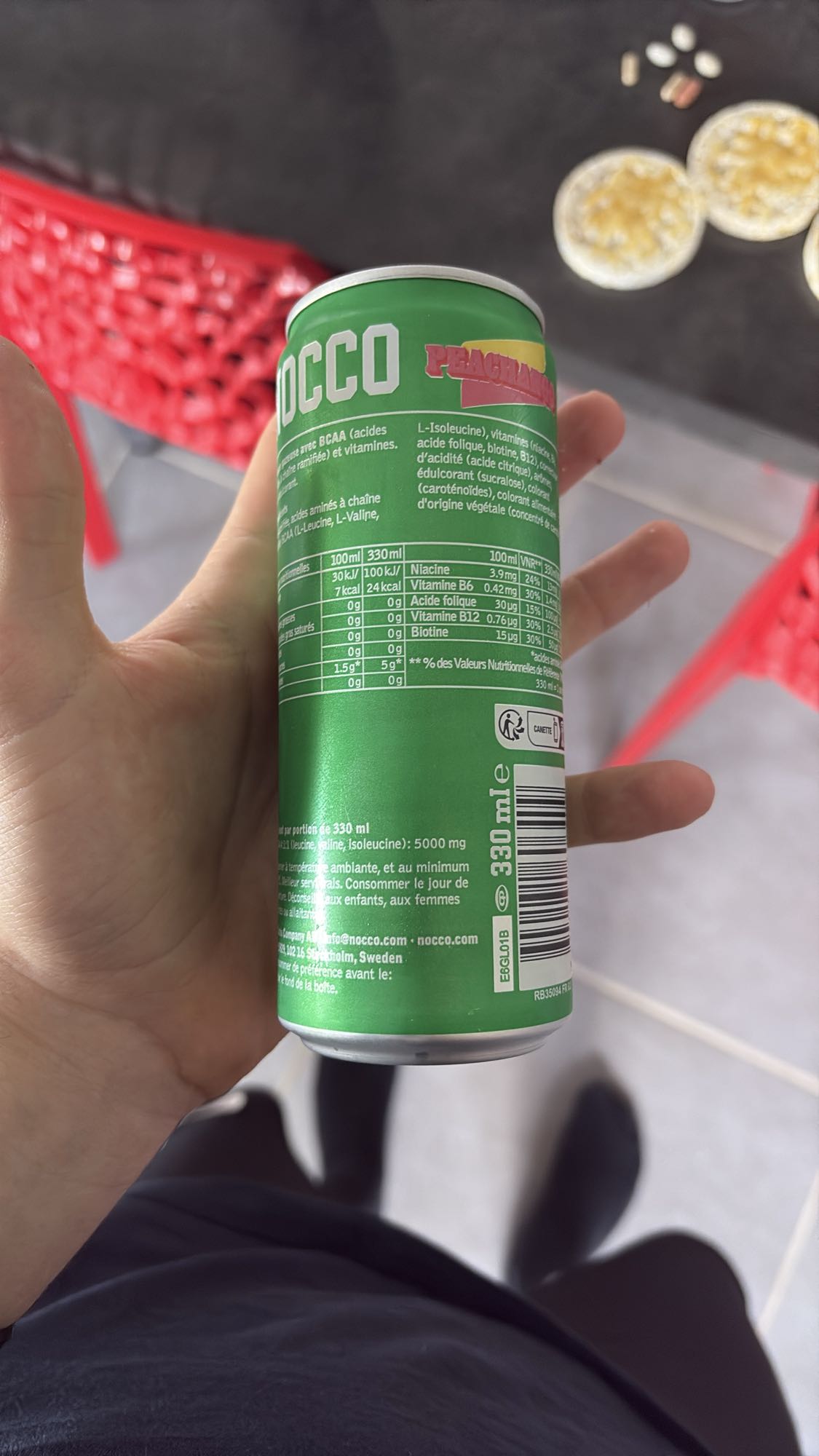 Boisson énergétique BCAA