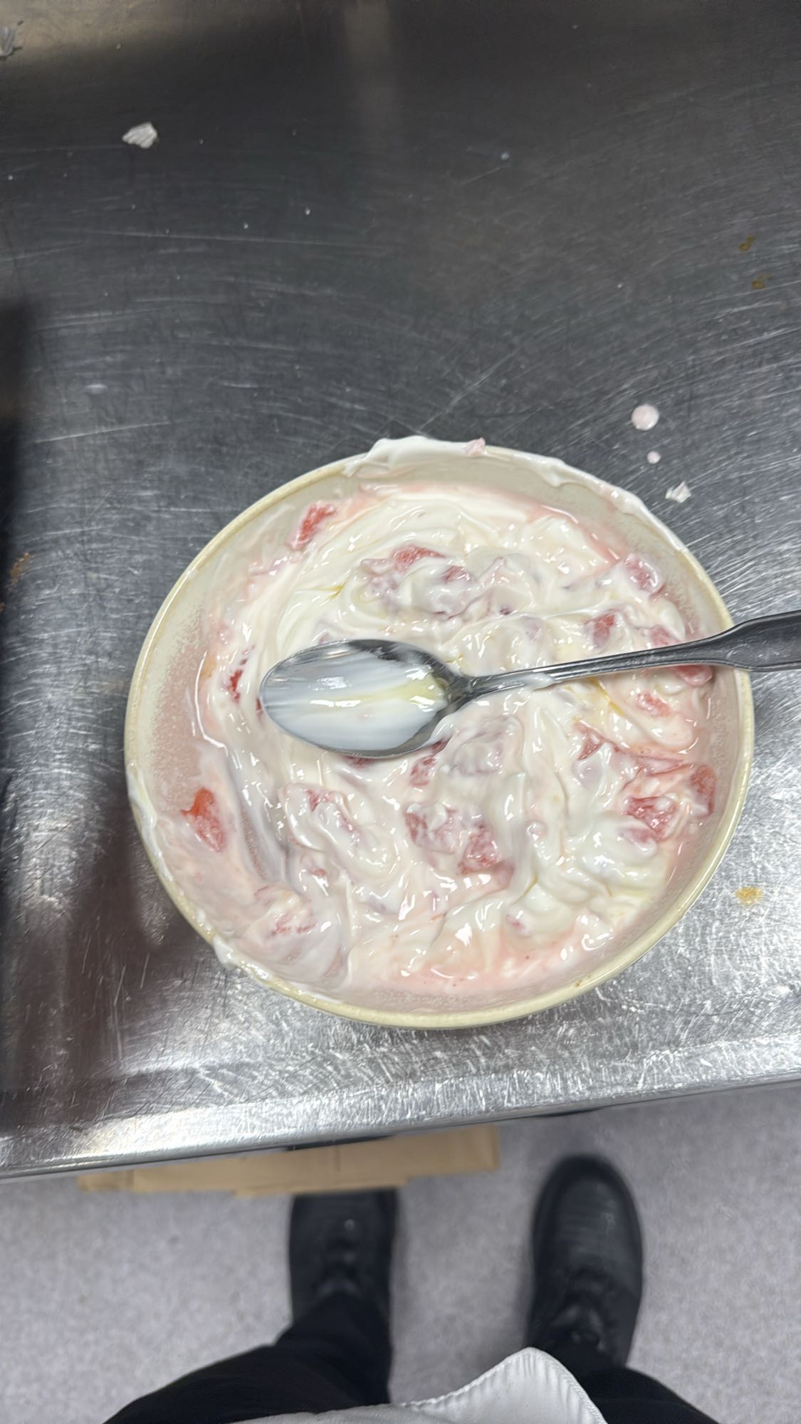 Yoghurt med jordgubbar