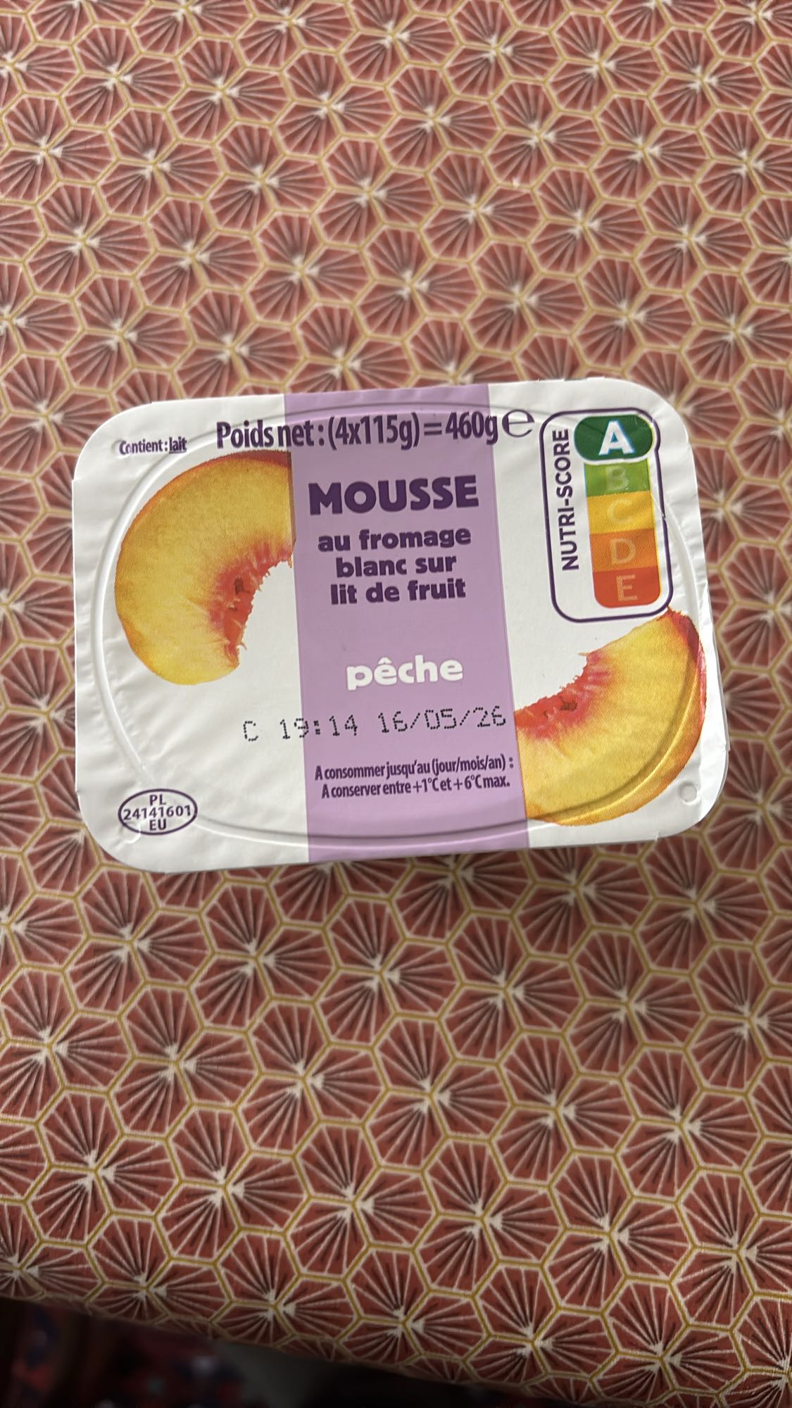 Mousse pêche 0%