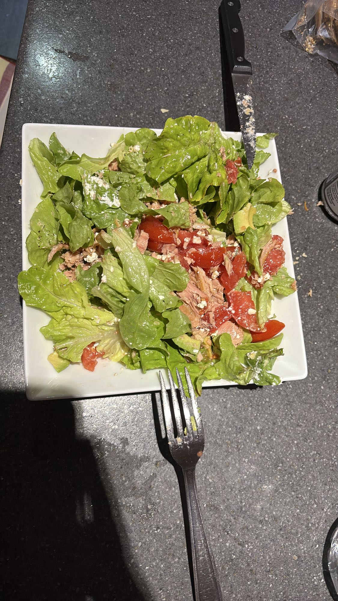 Salade au thon et feta