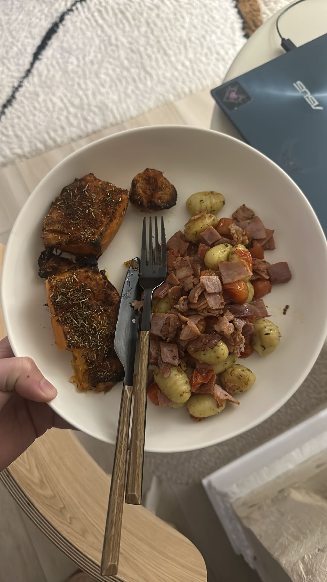Patate douce et gnocchis