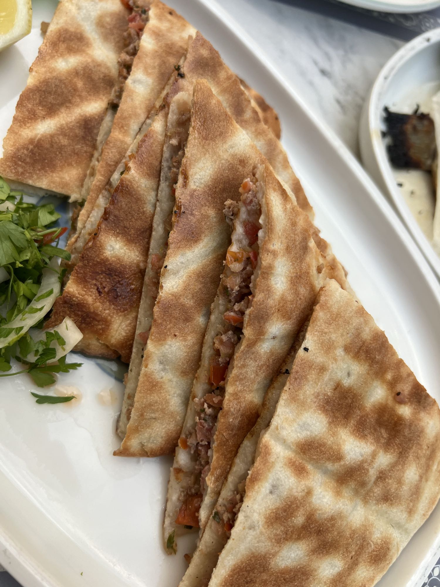 Meat Stuffed Flatbread