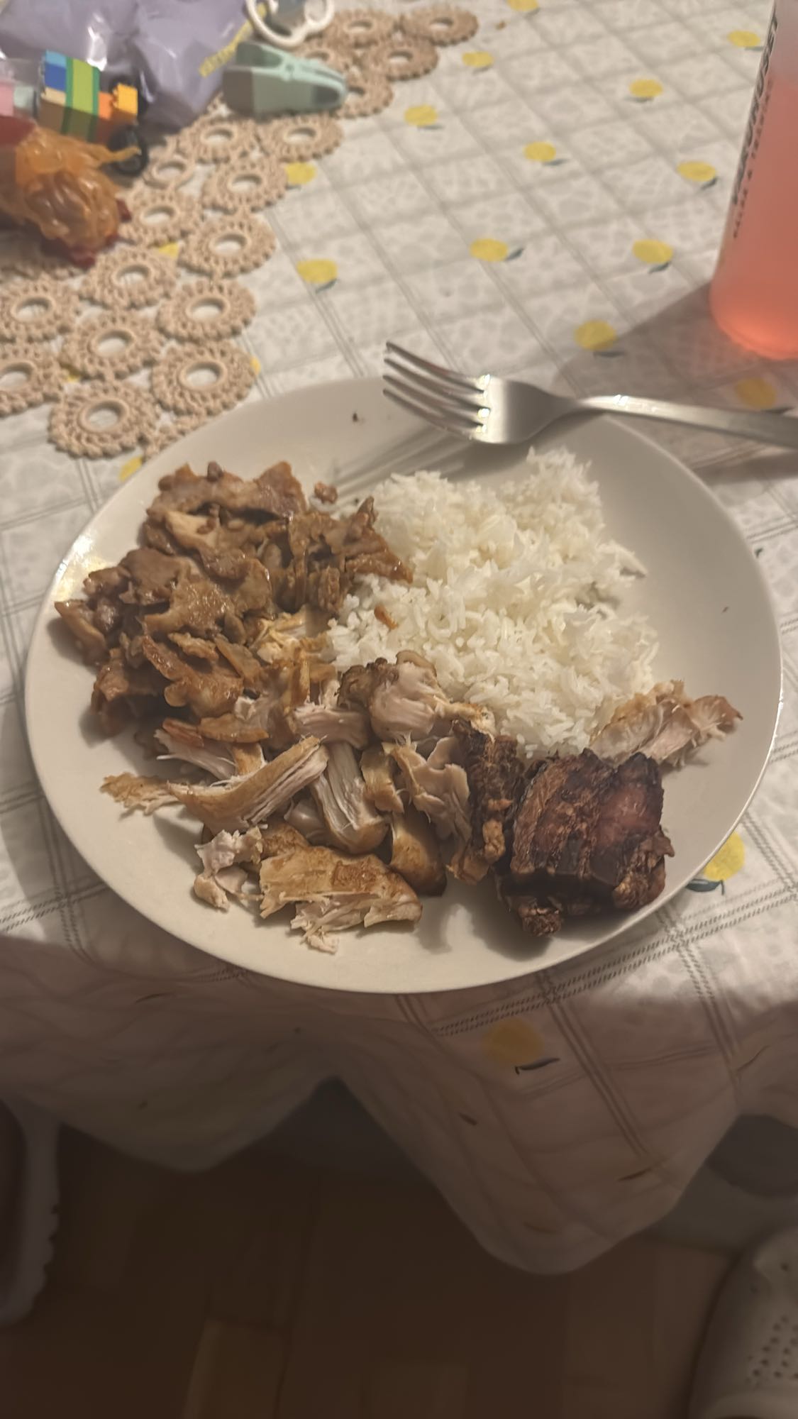 Ris med kyckling och kött