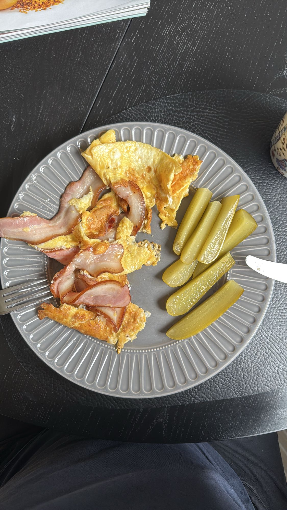 Eggs Bacon Pickles