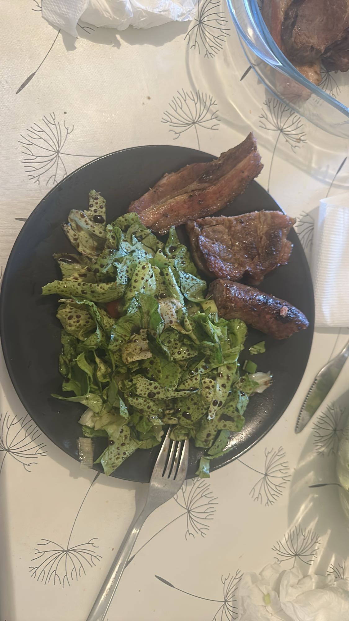 Steak Sausage Salad