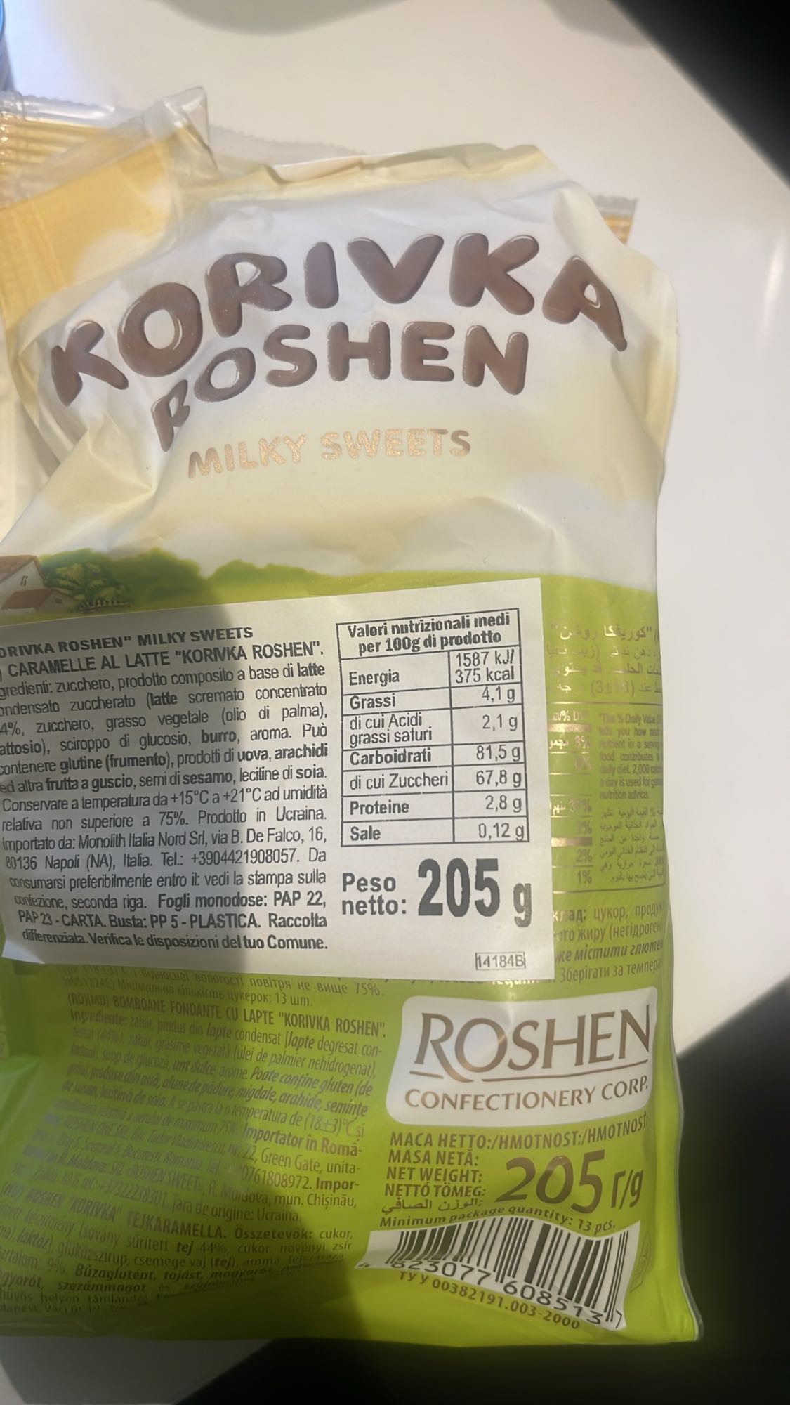 Молочные конфеты