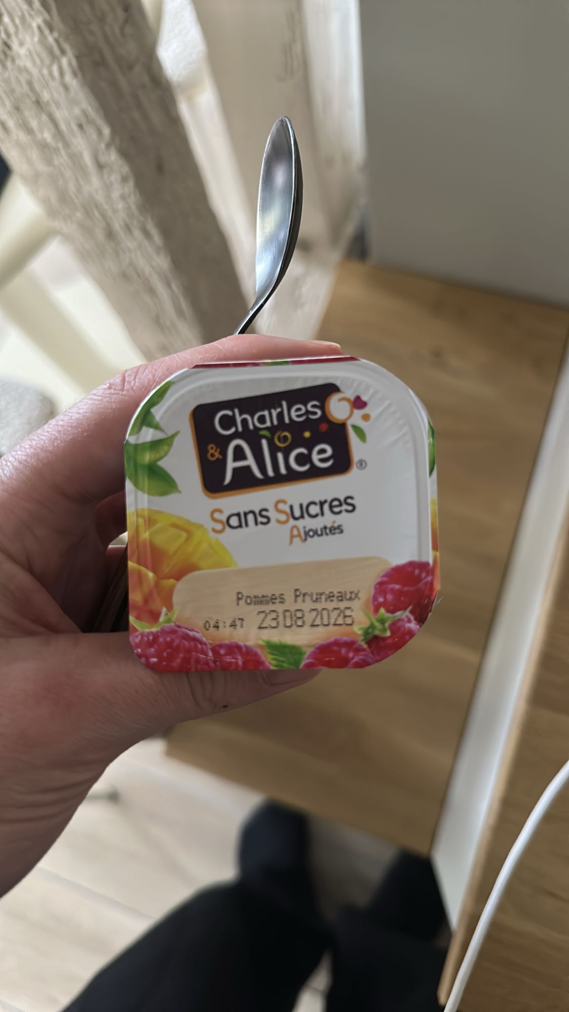 Compote pommes framboises