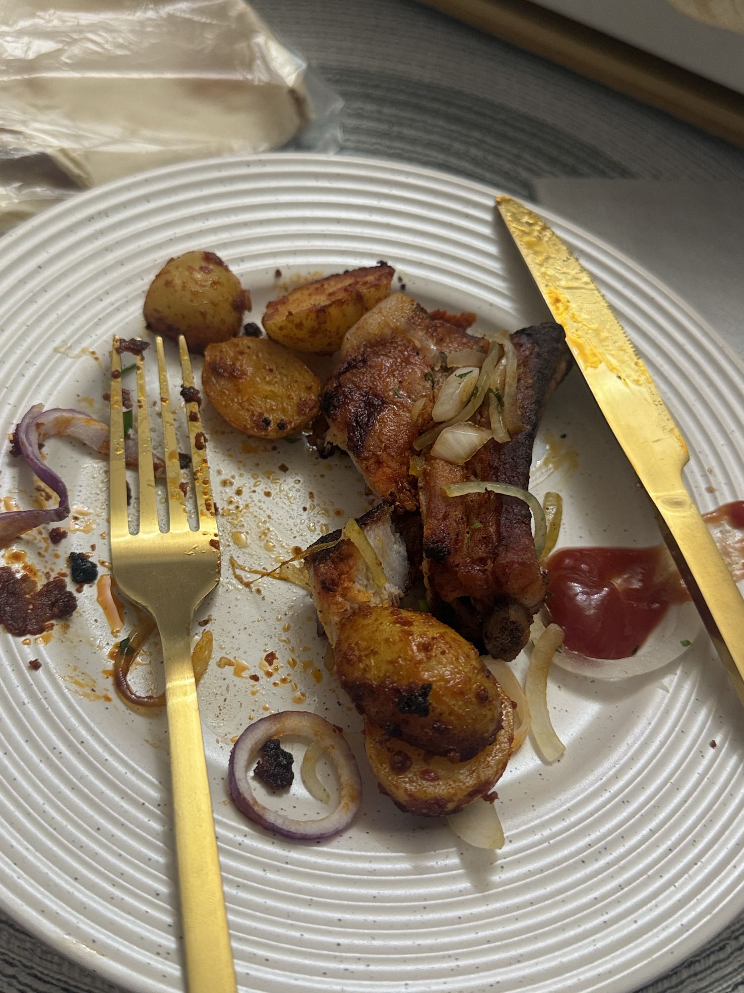 Roast Chicken Potatoes