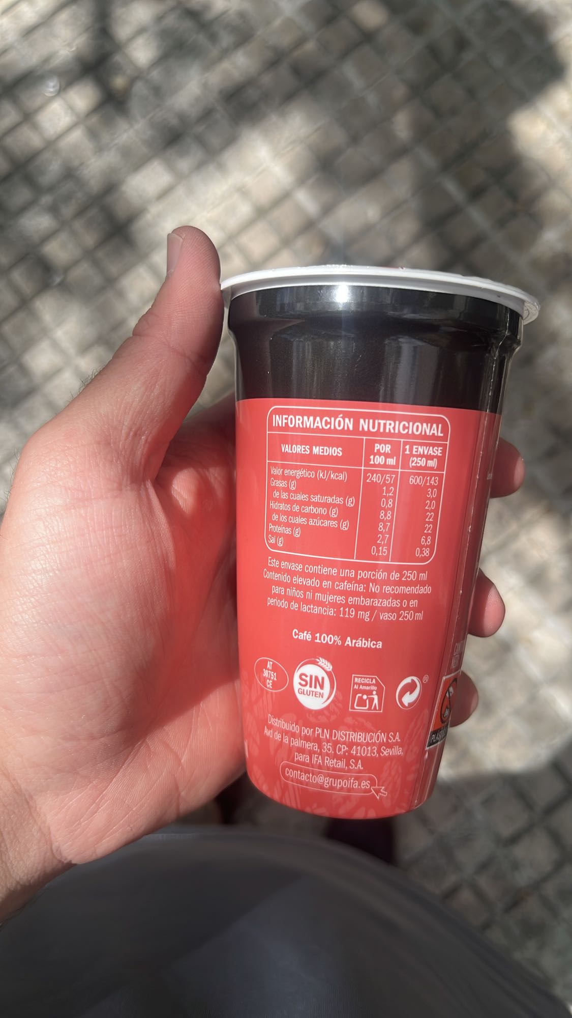 café listo para beber