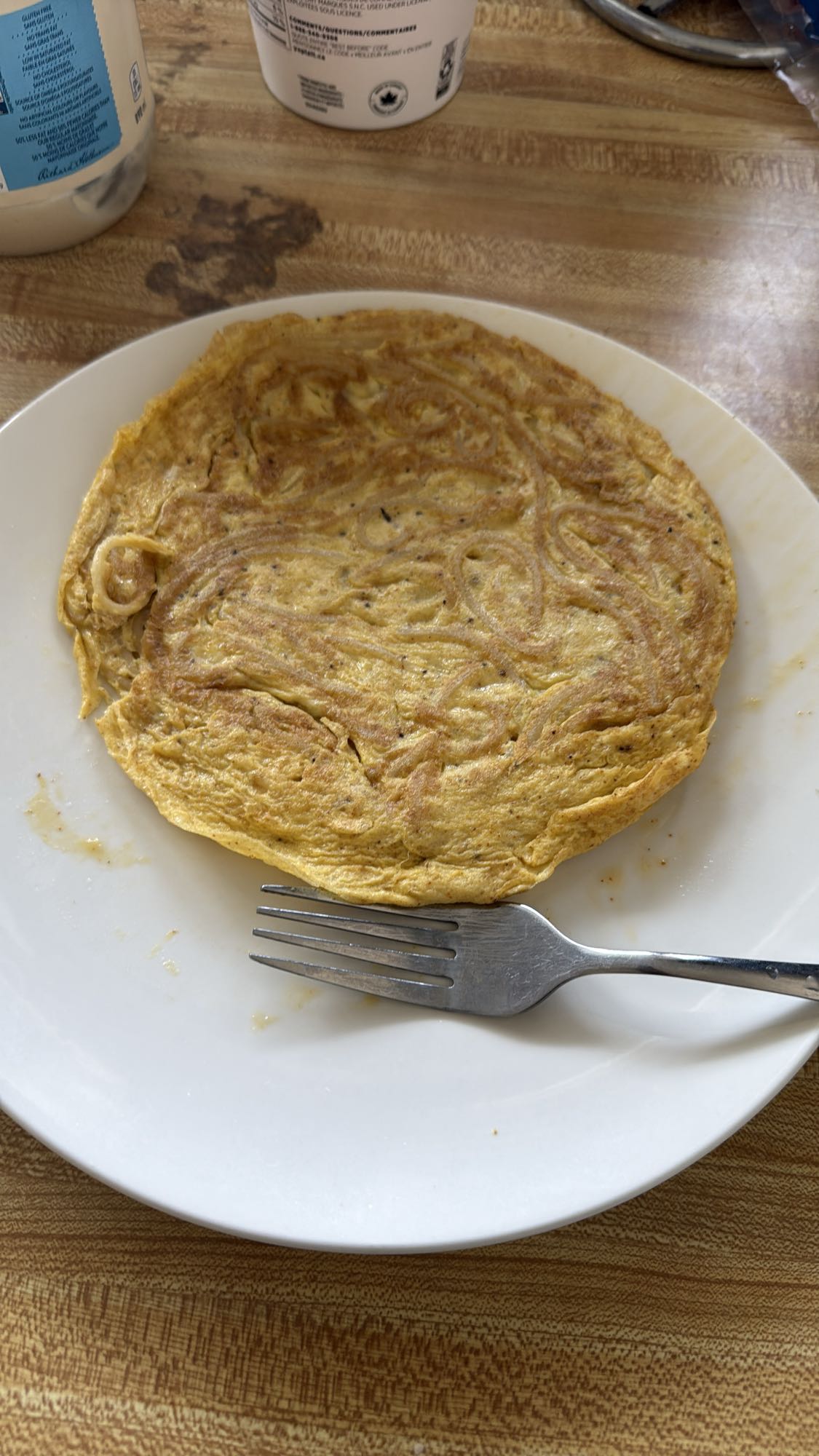 Omelette aux oignons