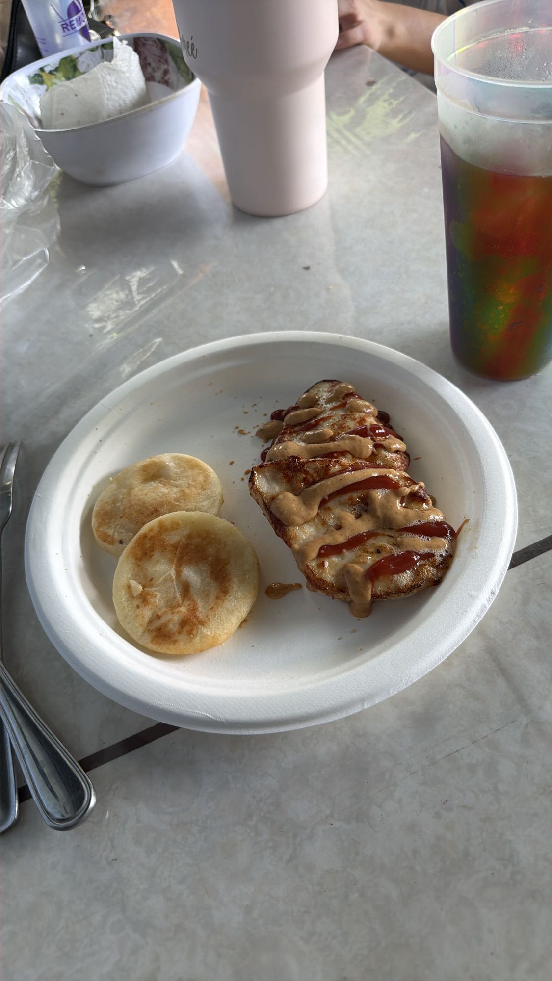 arepa con cerdo