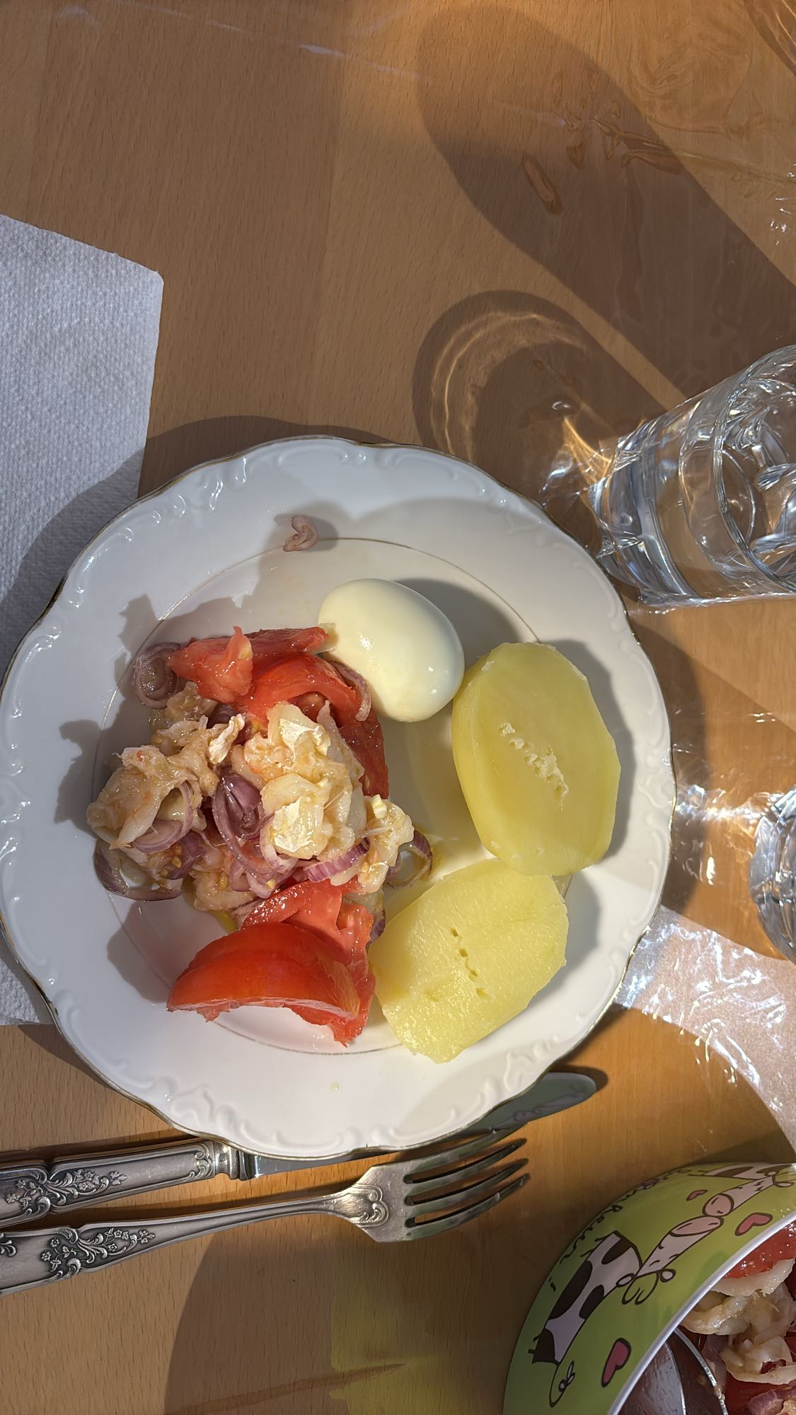 Salade de pommes de terre à la morue