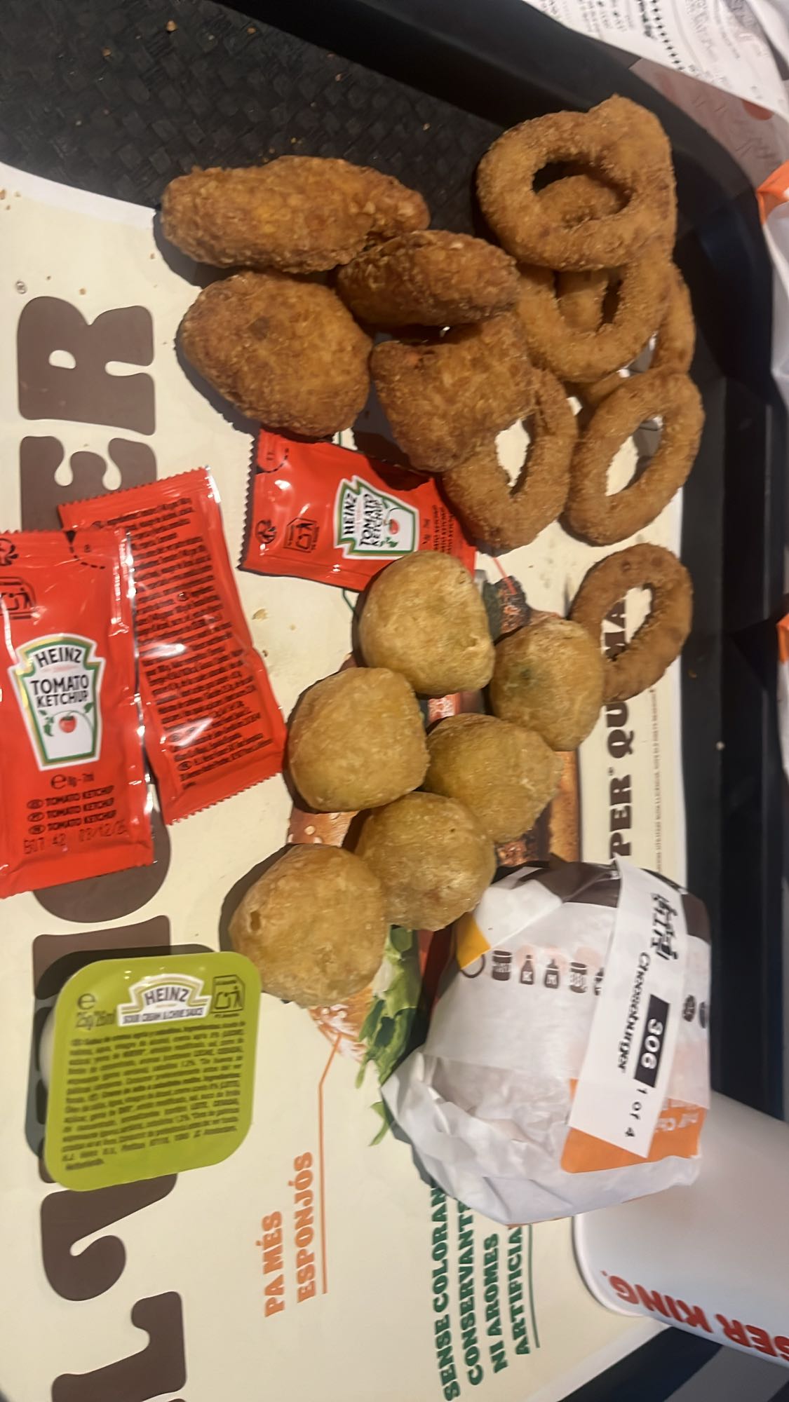 combo frito con salsa