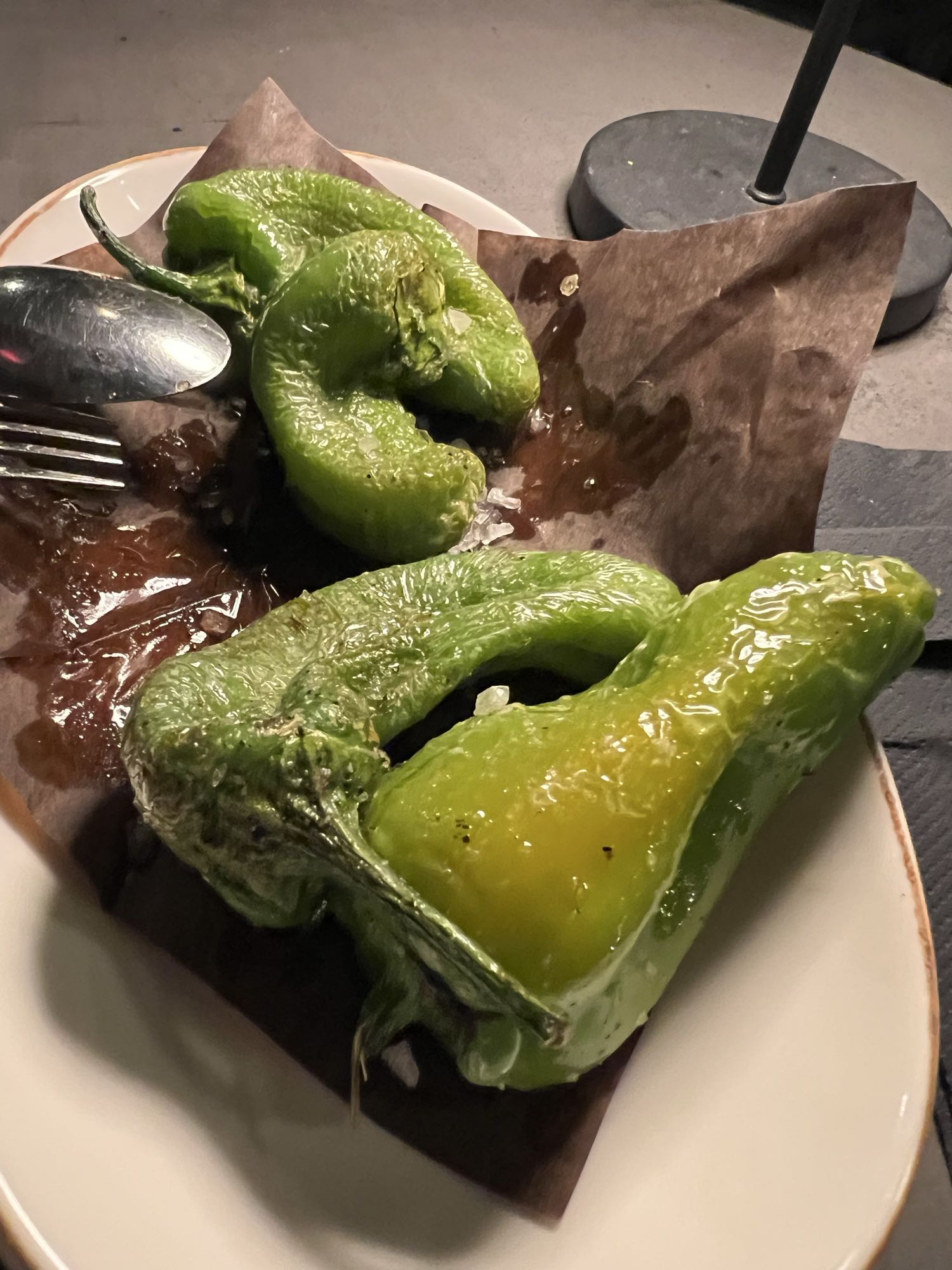 Blistered Green Peppers