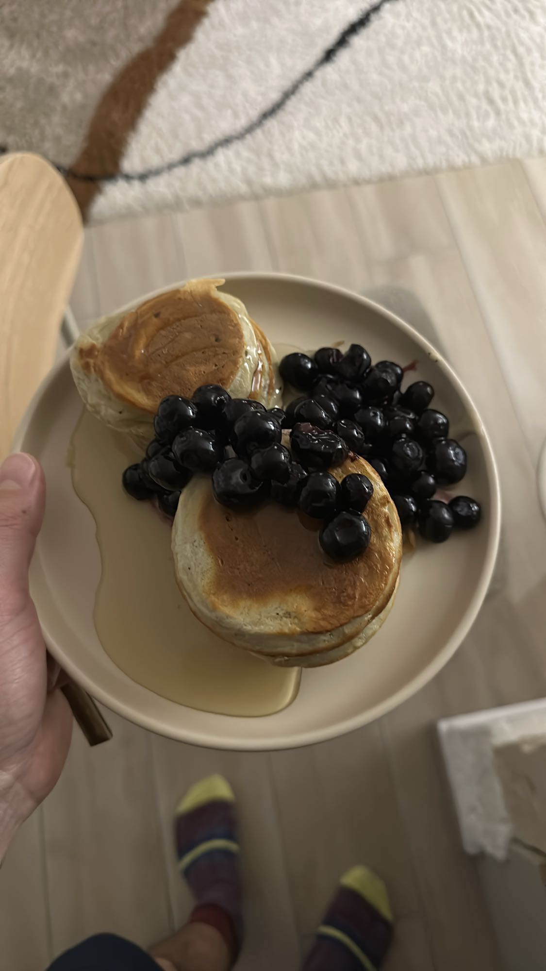 Pancakes aux myrtilles