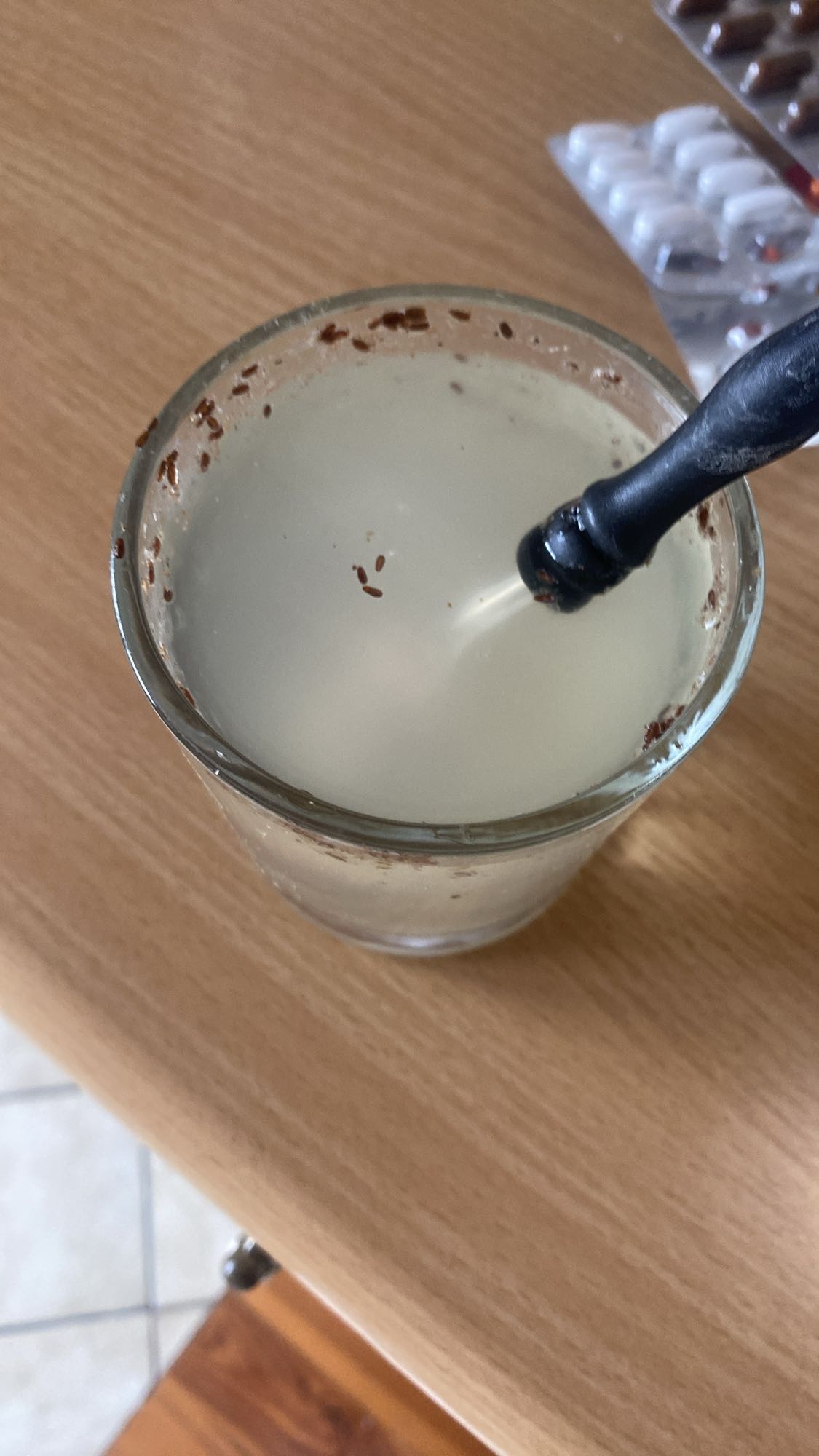 Napój mleczny z siemieniem
