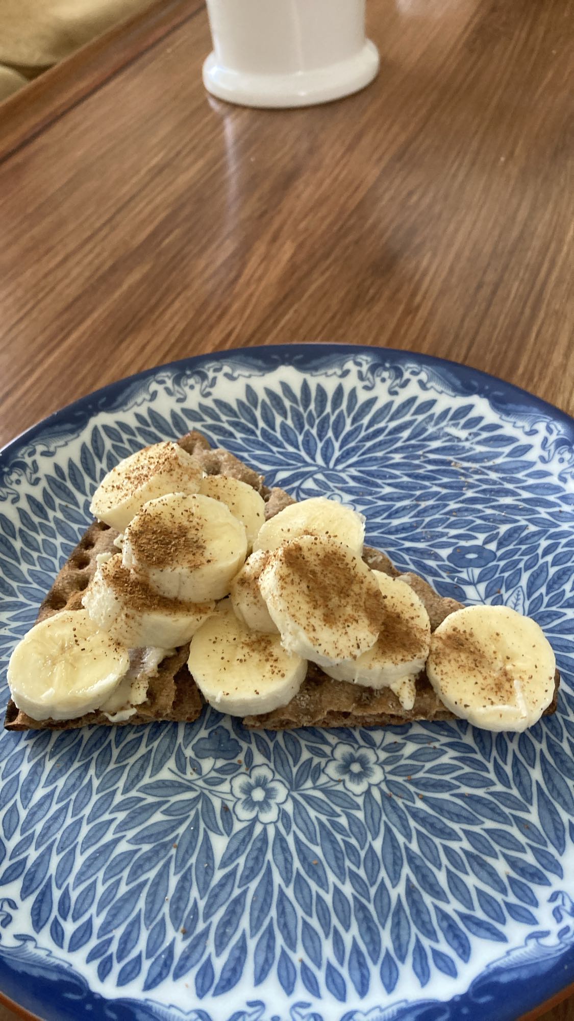 Knäckebröd med banan