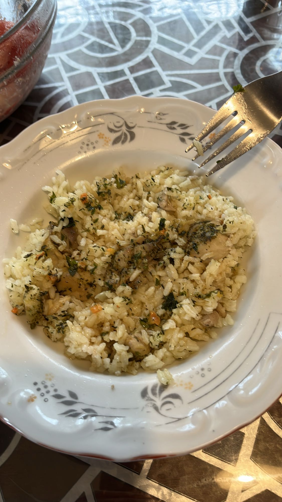Ориз с пиле и броколи