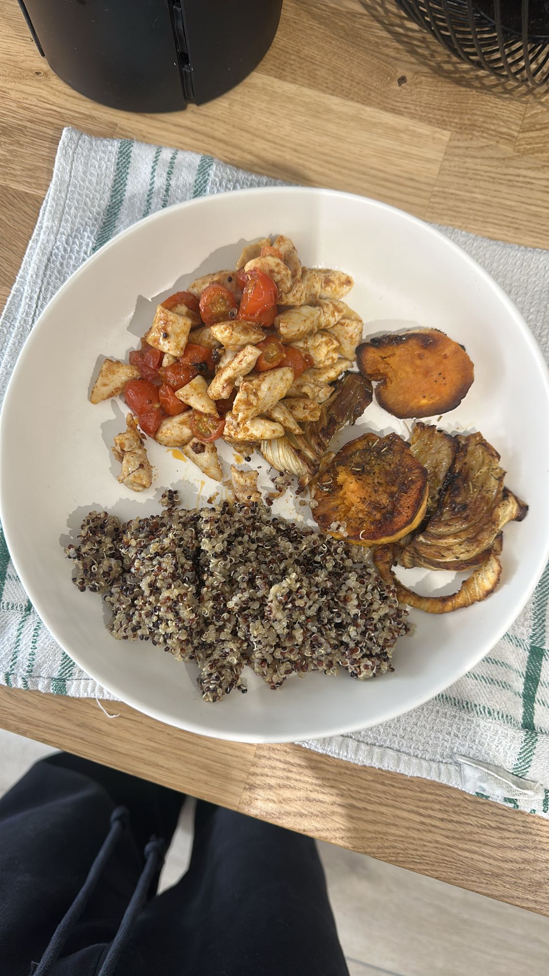 Poulet quinoa légumes